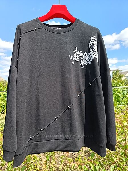 Світшот жіночий з пташкою 4xl, Турція