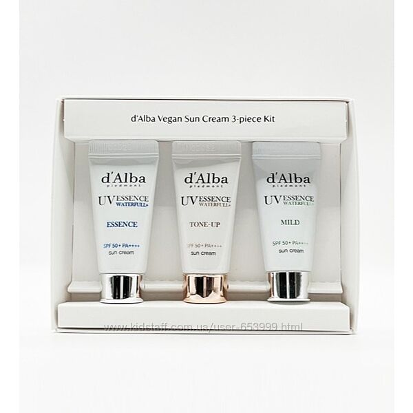 Набор миниатюр солнцезащитных средств dAlba Vegan Sun Cream Kit