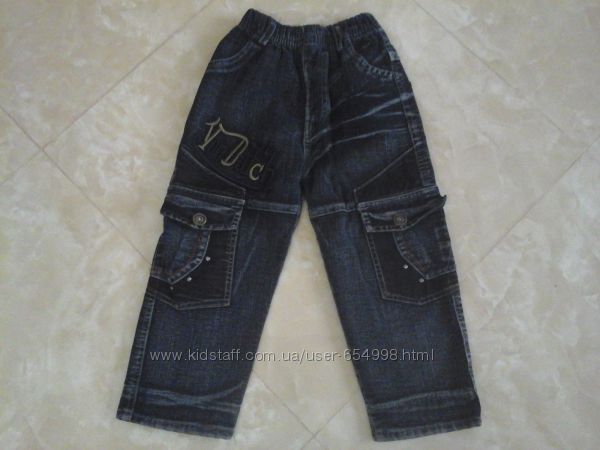 Джинси демісезонні на флісі на 4-6 років