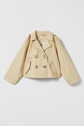 Укорочений тренч Zara розмір 9-10 років