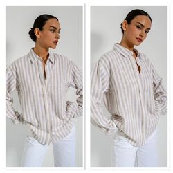 H&M льняна сорочка 