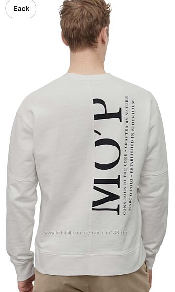 Marc o´polo білий світшот лого