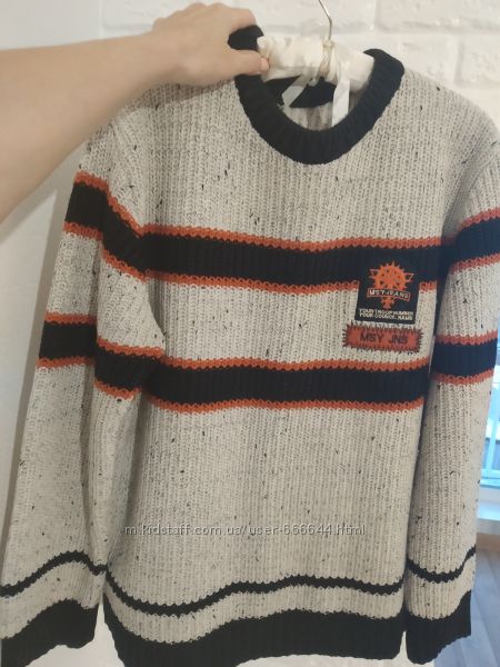 Классный мужской свитер кофта с меланжевой нитью