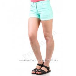 шорты женские бирюзовые с высокой посадкой  Exclusive TUR лето