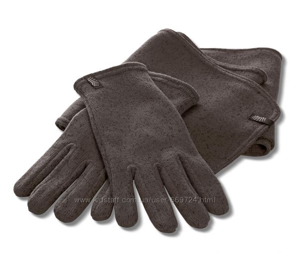 Выязанные  флисовые перчатки  р. 9, 5 от ТСМ Tchibo Германия