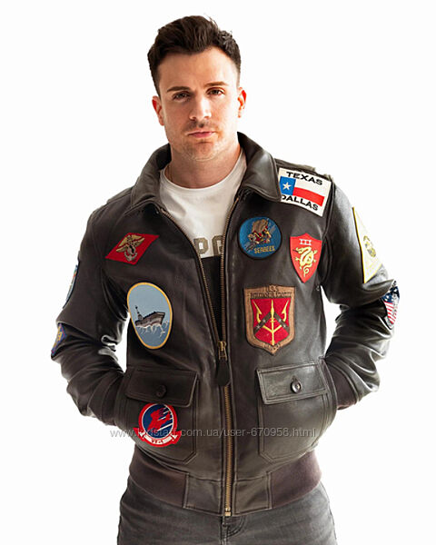 Куртка шкіряна Top Gun Official Signature Series Flight Jacket 1.0