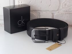 Мужской кожаный широкий ремень Calvin Klein / ремінь широкий чоловічий  