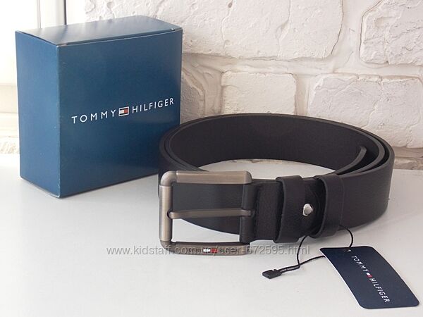 Мужской кожаный ремень Tommy Hilfiger / пояс чоловічий шкіряний 