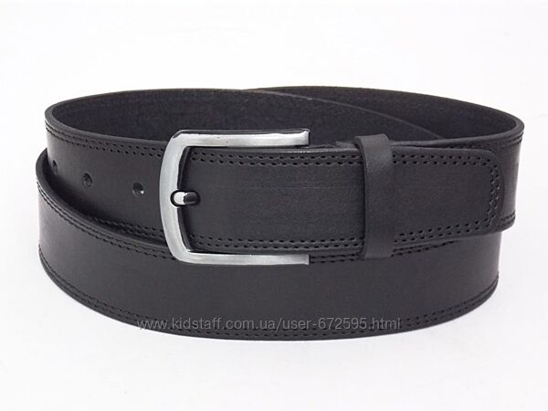 Кожаный мужской широкий ремень для джинсов.