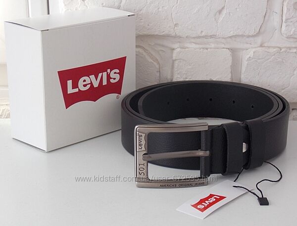 Ремень мужской кожаный для джинс Levis