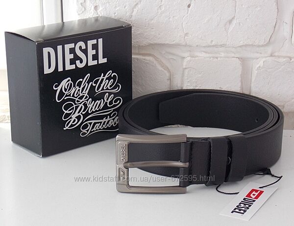 Кожаный мужской ремень Diesel универсальный /шкіряний пояс чоловічий Diesel