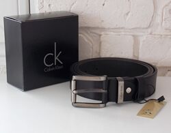Мужской кожаный ремень Calvin Klein в подарочной коробке / чоловічий ремінь