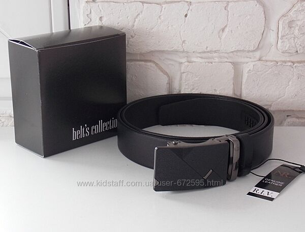 Кожаный мужской ремень автомат / шкіряний пояс автоматичний