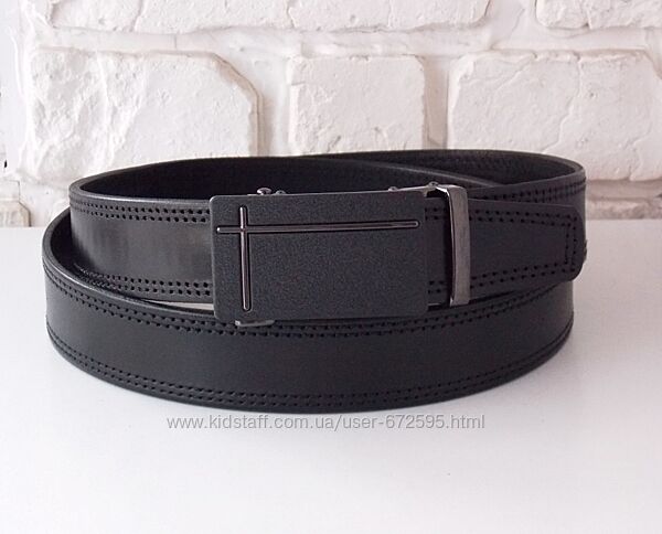 Мужской кожаный ремень автомат / шкіряний ремінь автомат чоловічий 