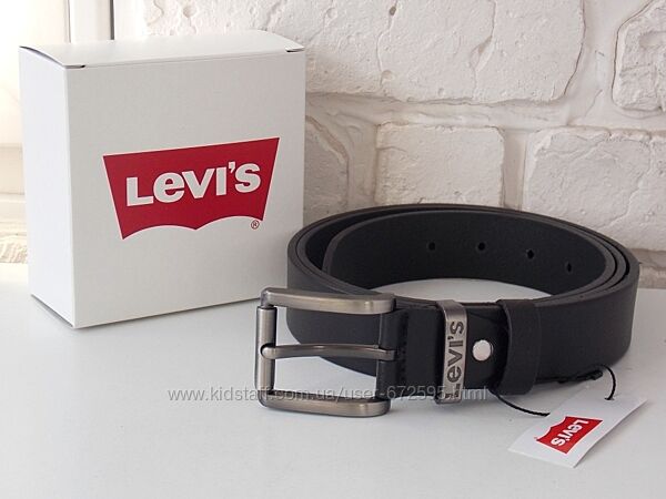 Кожаный мужской ремень Levis / шкіряний ремінь чоловічий Levis