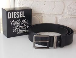 Кожаный мужской ремень для джинс Diesel