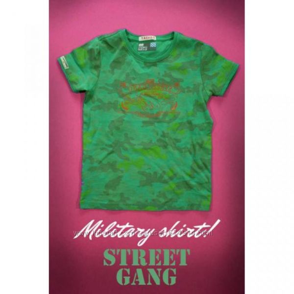 Military shirt Streets Gang Италия футболка для мальчика камуфляж