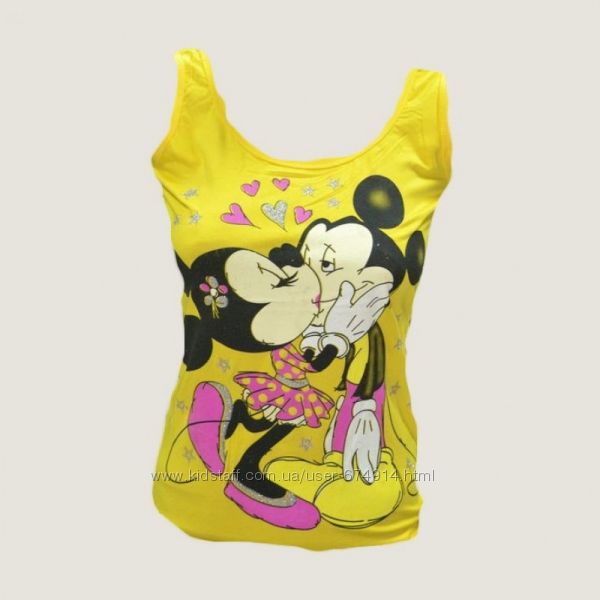 Майка c принтом  Поцелуйчик  женская