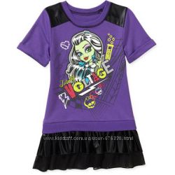 Классные яркие футболочки туники Monster High 7-8 10-12 лет из Америки