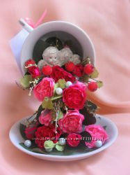 Оригинальный подарок Парящая цветочная чашка