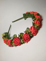 Цветочные обручи для маленьких и взрослых. Наличие.