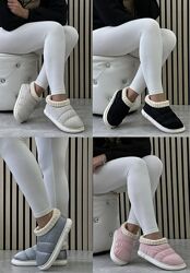 Женские зимние тапки дутики автоледи на меху