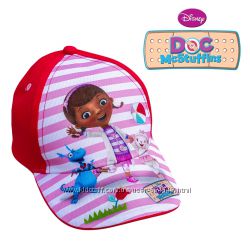 Бейсболка кепка детская красная Доктор Плюшева, бренд Disney