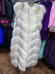 жилет из меха песца