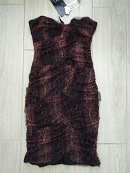 Коктейльное мини платье Stradivarius