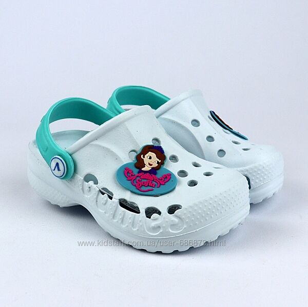 Дитячі білі крокси для дітей Crocs тм Vitaliya