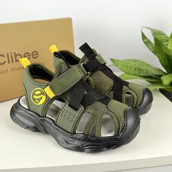 Босоніжки дитячі Clibee AB362-3 green-yellow 27-32