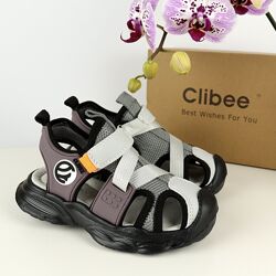 Босоніжки дитячі Clibee AB362-4 grey-orange 27-32