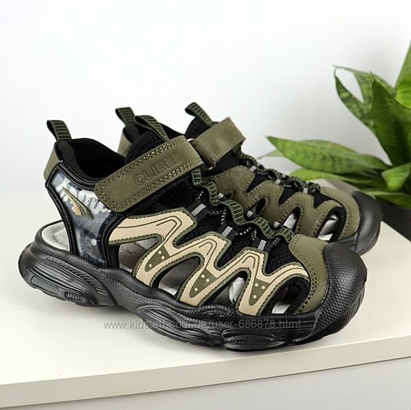 Босоніжки дитячі Clibee AC357-1 green-khaki 32-37