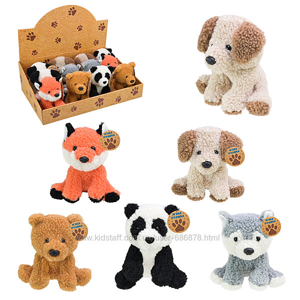 М&acuteяка іграшка арт, MJ2412 48шт 6 видів, 12шт в боксі дисплей 46