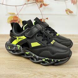 Кросівки дитячі Clibee EC381 black-green 33-38