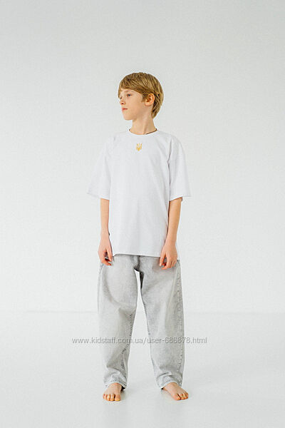 Футболка біла Oversize тм Авекс