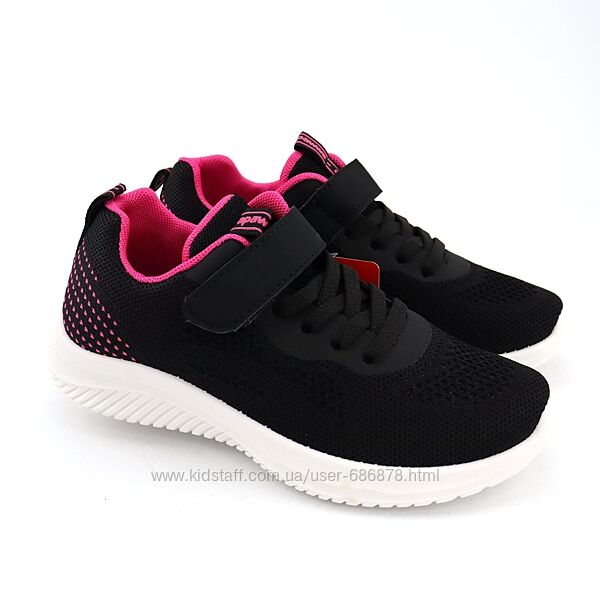 Кросівки дитячі  Apawwa Z397 black-fuchsia 32-37
