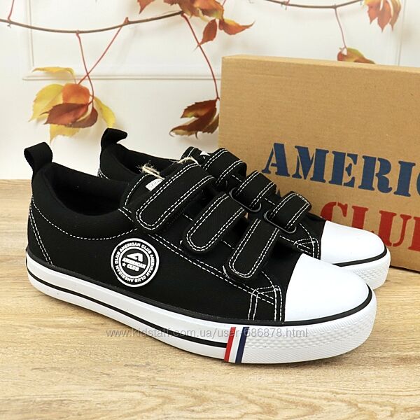 Кеди American Club LH 32/23 чорний 34-39