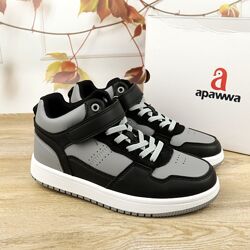 Хайтопи дитячі Apawwa TC823 black-grey 32-37