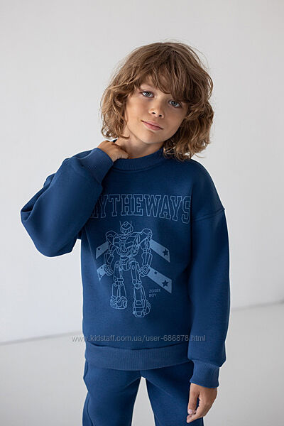 Світшот для хлопчиків темний індиго