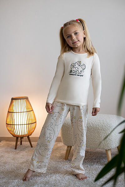 Комплект для дівчаток вершковий