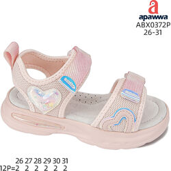 Босоніжки дитячі Apawwa ABX0372P pink, LED, 26-31