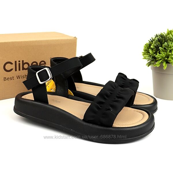 Босоніжки дитячі Clibee ZC2286-1 black 31-36