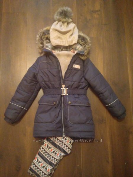 Зимняя куртка для девочки LENNE 128-140 см