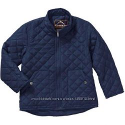 Осенняя куртка для подростка синяя, черная, р. 8 лет
