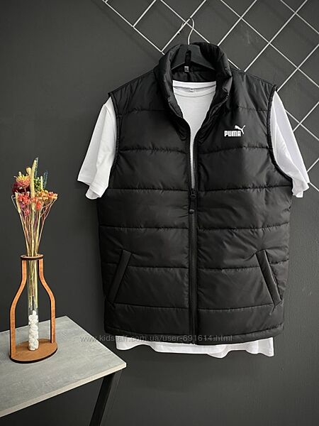Жилетка мужская Puma чёрного цвета