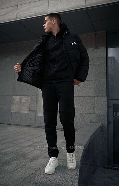 Куртка зимняя чёрного цвета Under Armour на пуху