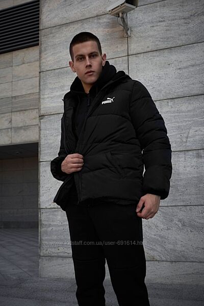 Куртка зимняя чёрного цвета PUMA на пуху