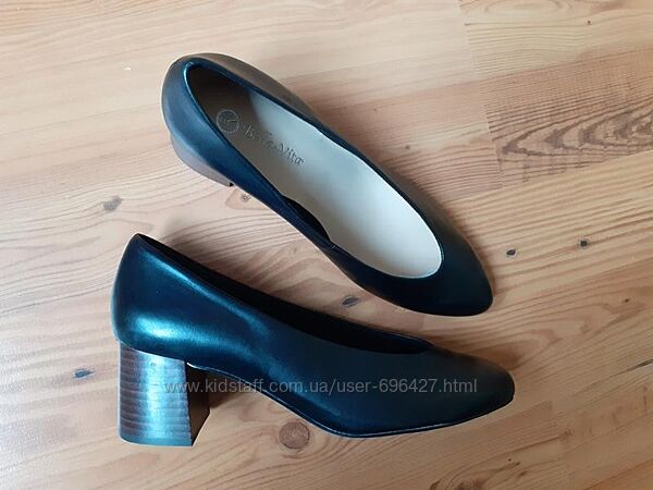 Bella-vita туфли, натуральная кожа, устойчивый каблук, большой размер