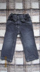Серые утеплённые джинсы Pocopiano р. 86-92 см